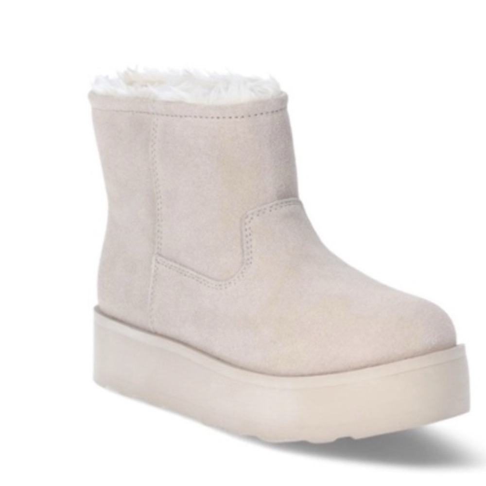 NWT Time and Tru suede leather platform boots size 9